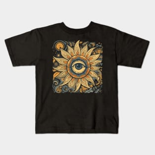Minimal Flower Abstract Kids T-Shirt